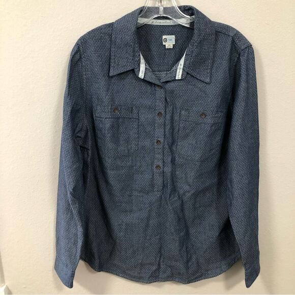 Toms Men's polka Dot button Down Casual Shirt size large - Picture 1 of 8